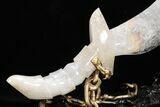 Polished Quartz Crystal Sword With Artistic Stand #206842-6